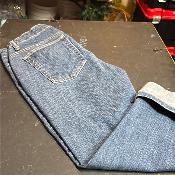 Merona Cuffed Capri Blue Jeans - Picture 1 of 8